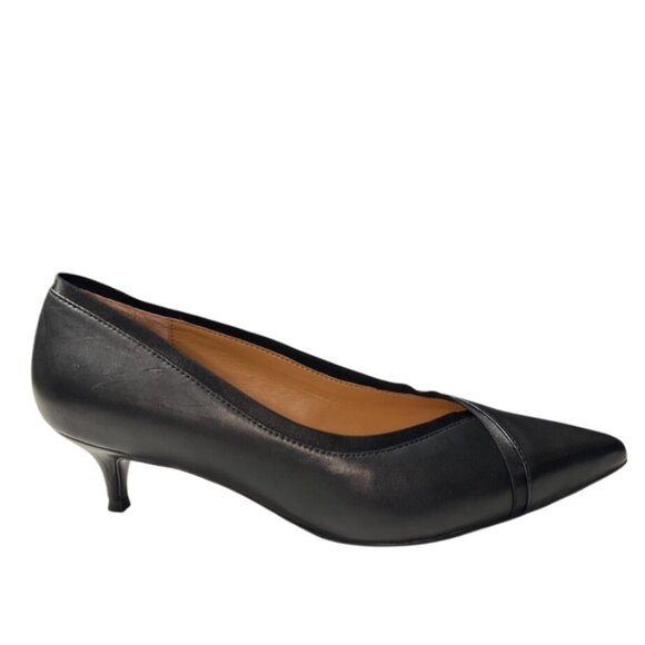 Vionic Black Leather Kitten Heel Pumps Size 10 - Picture 9 of 9